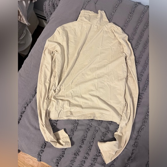 Princess Polly Elysium Long Sleeve Turtleneck Top Bone - Picture 5 of 5